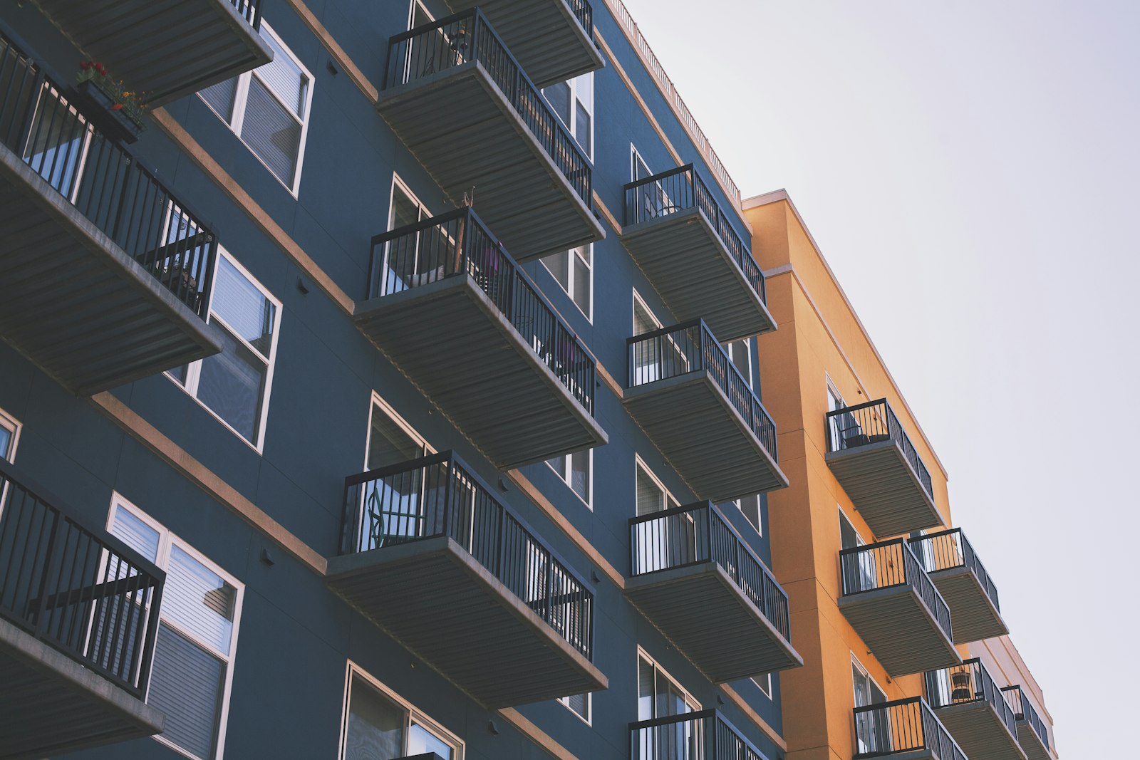 Modern apartment building exterior